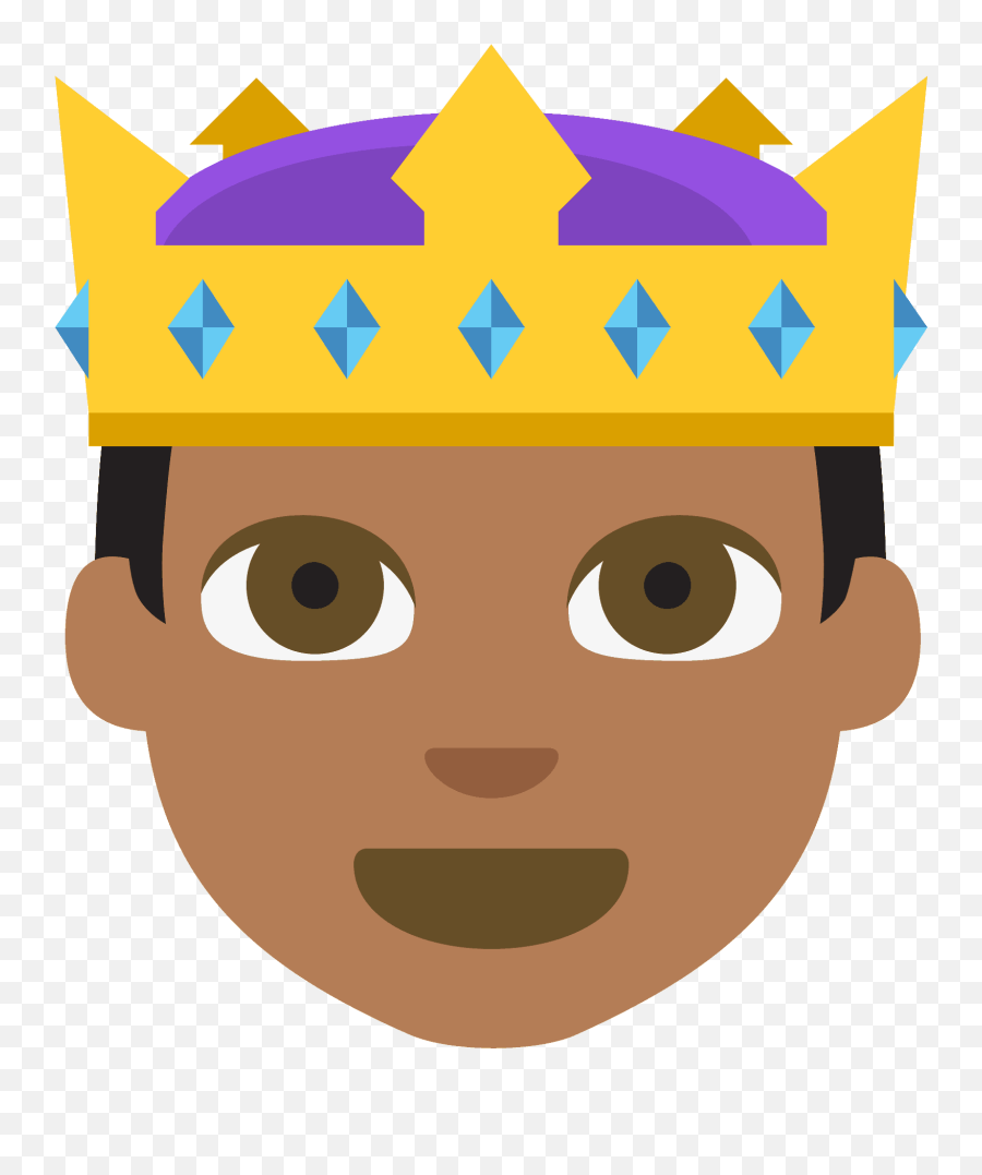 Prince Emoji Clipart - Happy,Brown Princess Emoji