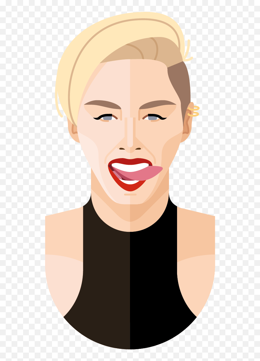 The Cool Club Miley Cyrus Poster Emoji,Chin Emoji