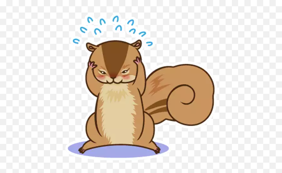 Cute Squirrel - Stickers For Whatsapp Emoji,Instagram Chipmunk Emoji