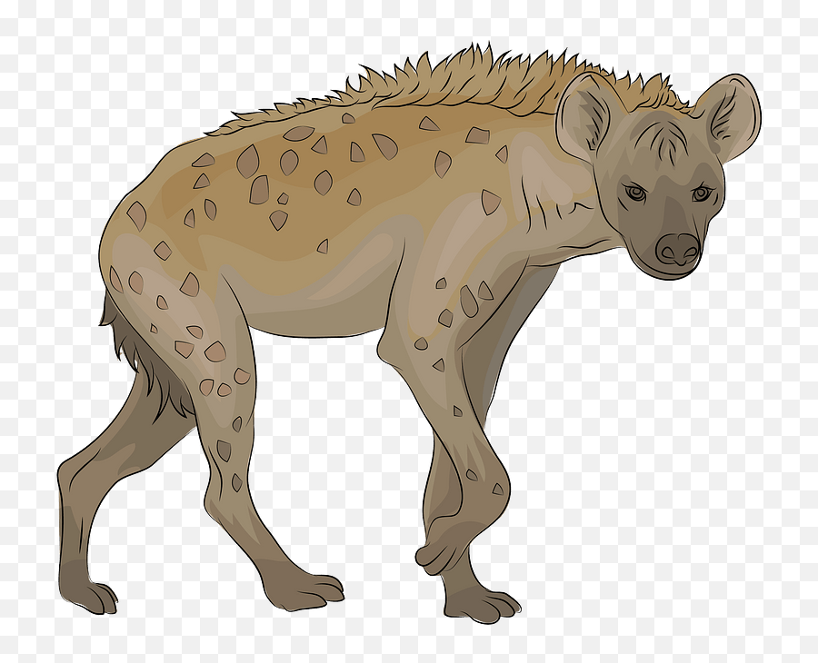 Spotted Hyena Clipart - Hyena Clipart Emoji,Meerkat Emoji