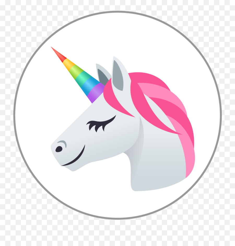 Unicorn Emoji 25mm Centre Disc,What's With The Unicorn Emoji