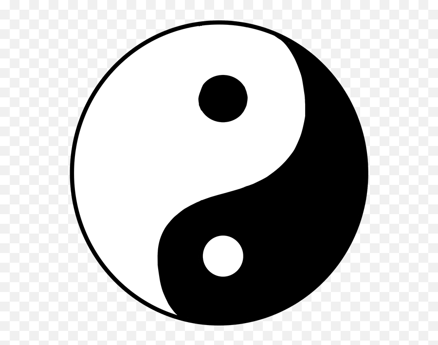 How To Draw The Yin Yang Symbol - Drawing Yin Yang Symbol Emoji,Yin And Yang Emoji