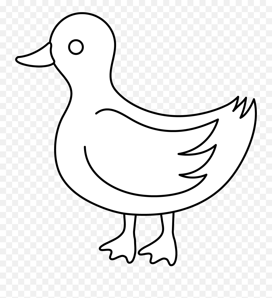 Cute Duck Png Black And White U0026 Free Cute Duck Black And - Batakh Eye Line Drawing Emoji,Rubber Ducky Emoji