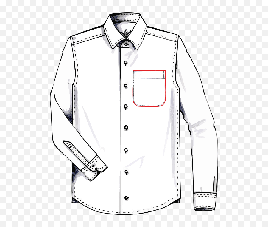 Breast Pocket To Finish - Longsleeved Tshirt Clipart Shirt With Pocket Clipart Emoji,Emoji Long Sleeve Shirt