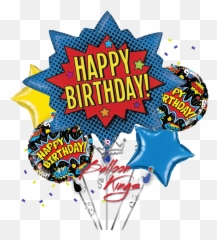 Superhero Burst Bouquet - Superhero Happy Birthday Emoji,Emojis De Superheroes