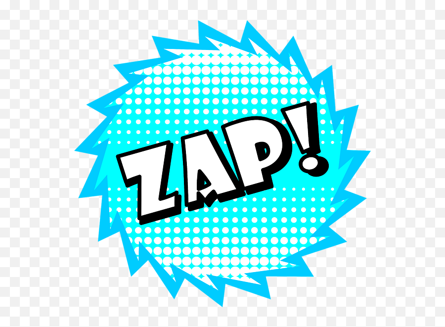 Zap Onomatopoeia Used In Comic Culture Round Beach Towel - Onomatopoeia Zap Emoji,Blam Emoticon