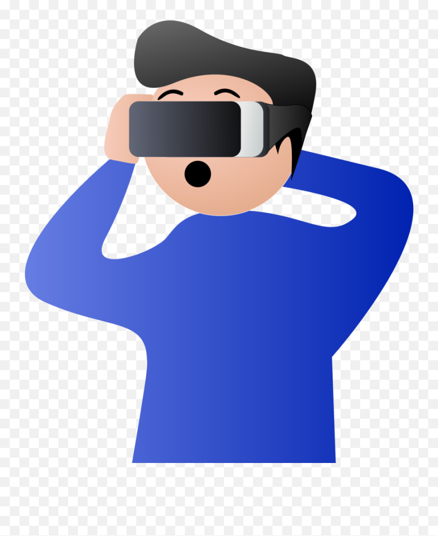 Downloadable Graphic Elements - Virtual Reality Headset Emoji,Emojis Suprised Blue Face