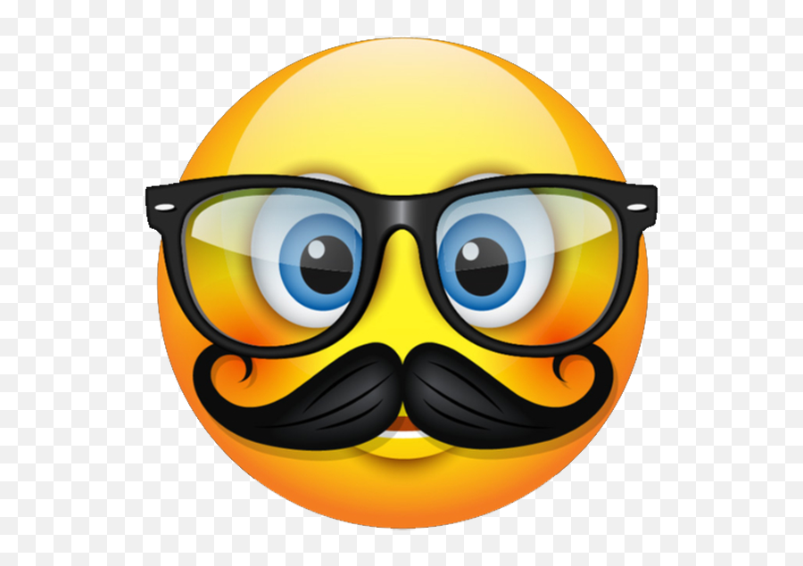 Everyday Emojis - Emoji With A Mustache,Mustache Emoji