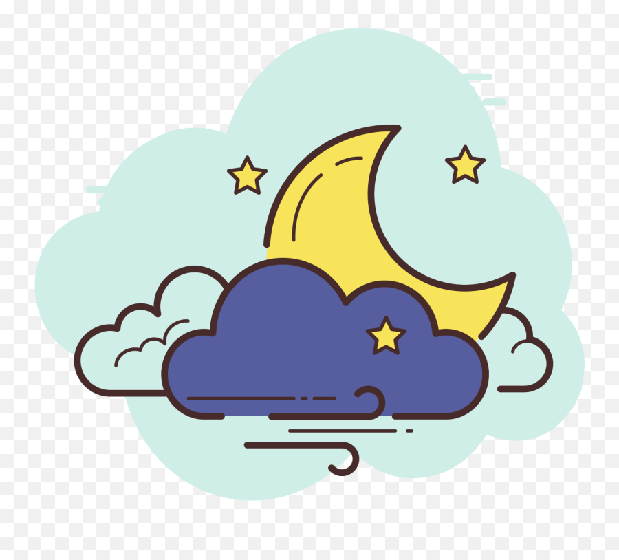 Night Wind Icon - Wind Clipart Full Size Clipart 1150728 Nighttime Icon Emoji,Windy Emoji