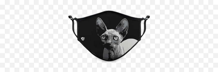 Cats - Stealth Mask Usa Face Mask Your Logo Here Emoji,Emoticon With Big Ears
