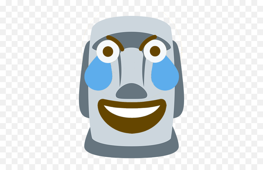 Moyailaughcry - Discord Emoji Discord Moyai Emoji Png,Laugh Cry Emoji