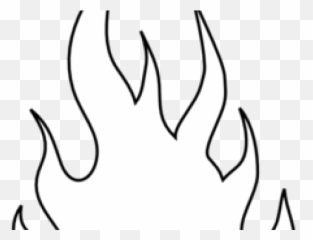 Download Hd Drawn Fire Outline - Silhouette Fire Outline Emoji,Fire Outline Emoji