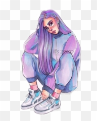 Girlart Itu0027szozo Girl Sticker By Youtuber Emoji,Girls Who Love Emojis