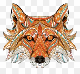 Spirit Of Fox - Fox In Textile Art Emoji,Fox Amnimal Emotions