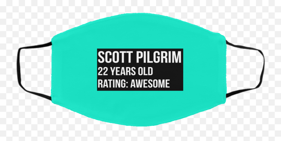 Scott Pilgrim 22 Years Old Rating Awesome Face Mask - Language Emoji,Awesomeface Emoticon Afro