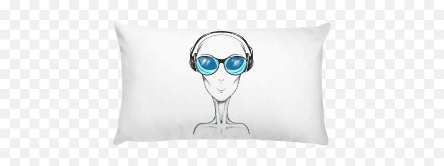 Vinyl Lovers Unite The Best Online Record - Decorative Emoji,Emoticon Sunglasses Pillow