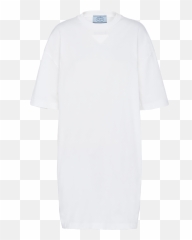 White Oversized Jersey Dress Prada Emoji,Grunge Emotion
