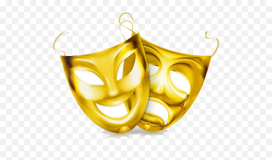 Theatre Mask Royalty - Free Clip Art Golden Mask Png Emoji,Tragic Mask Emoji