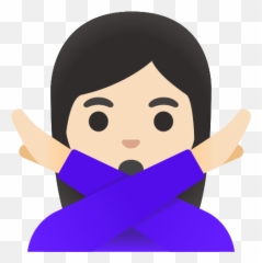 U200dwoman Gesturing No With Light Skin Tone Emoji,Skin Tone Emoji