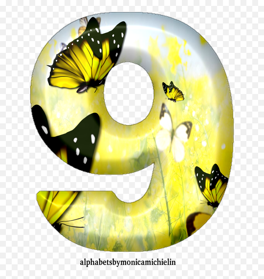 Monica Michielin Alphabets Yellow Butterflies Alphabet Png Emoji,Cute Butterfly Emoticon