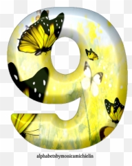 Monica Michielin Alphabets Yellow Butterflies Alphabet Png Emoji,Cute Butterfly Emoticon