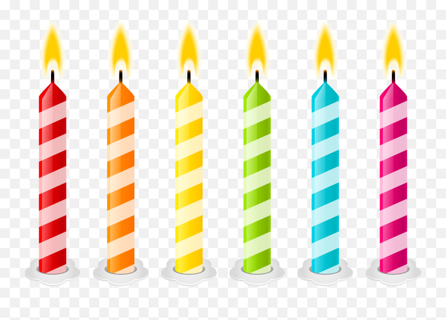 Birthday Candles Transparent Background - Transparent Background Birthday Candle Clipart Emoji,Birthday Candle Emoji