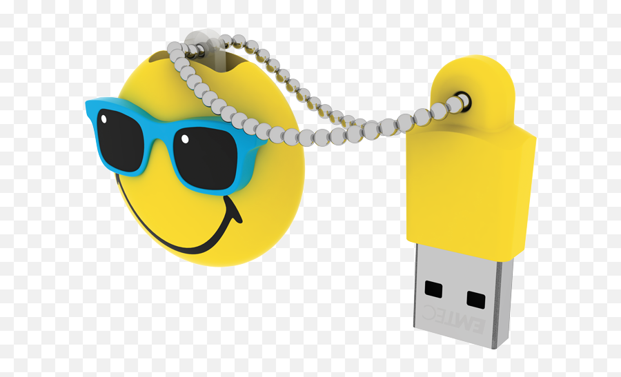 Sw108 Mister Hawaii Yellow Emtec - Usb Flash Drive Emoji,Flash Emoticon