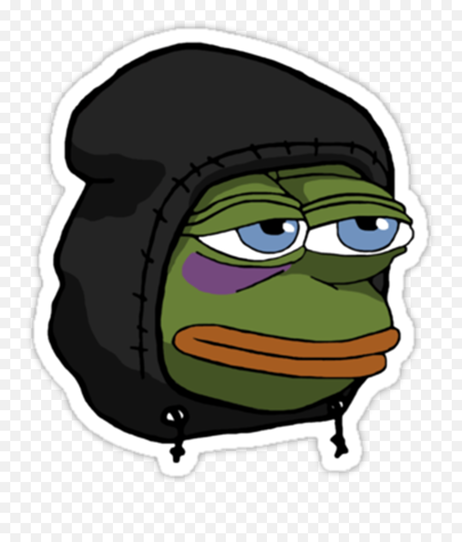Pin On Pepe Stickers - Pepe With Hoodie Transparent Emoji,Sad Frog Emoji