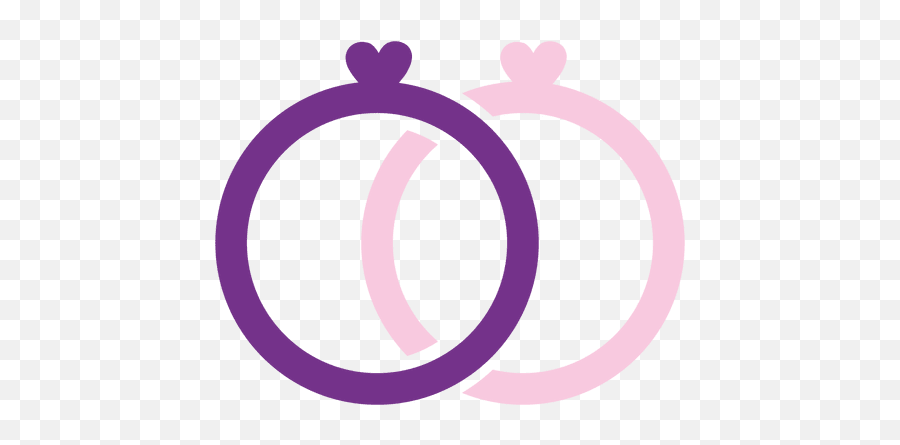 Purple Pink Wedding Rings - Transparent Png U0026 Svg Vector File Wedding Ring Pink Png Emoji,Wedding Ring Emoji