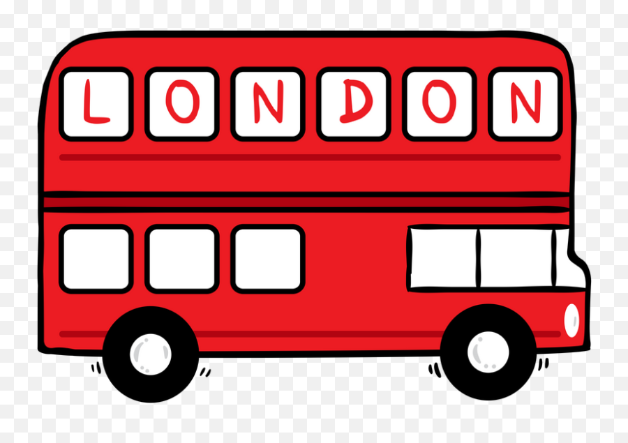 London Bus Sticker By Adrian Serghie - White 3x3 London Bus To Print Emoji,Bus Sign Emoji