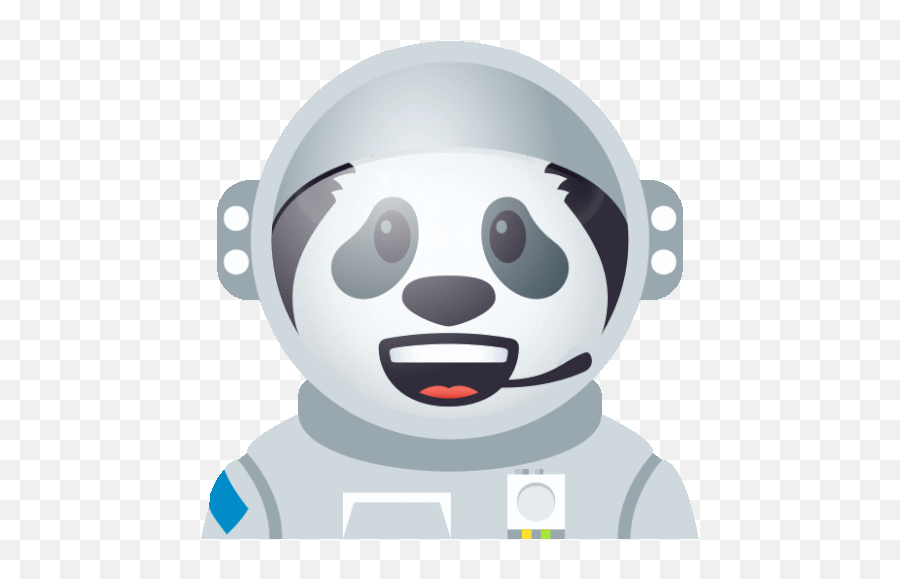 Astronaut Panda Gif - Astronaut Panda Joypixels Discover U0026 Share Gifs Cartoon Astronaut Monkey Gif Emoji,Panda Emoji Facebook