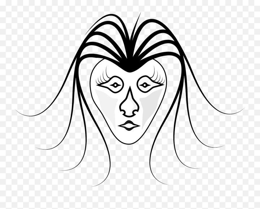 Emotion Hairstyle Art Png Clipart - Hair Design Emoji,How Do I Fel Face Drawing For Emotions