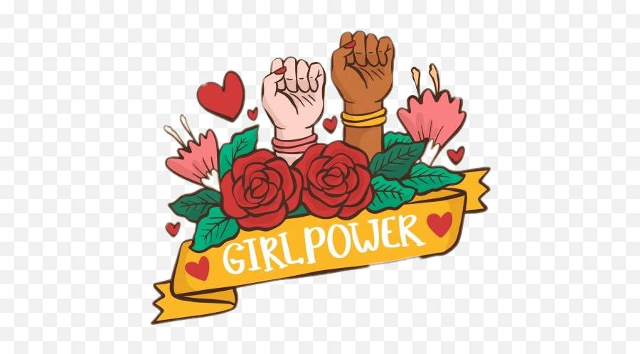 Girlpower Poder Mano Mujer Sticker By - Feminism Emoji,Emoji Mujer La Mano