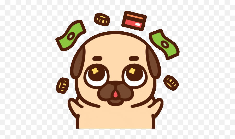 Animated Puglie Pug Gif - Dot Emoji,Puglie Pug Emojis