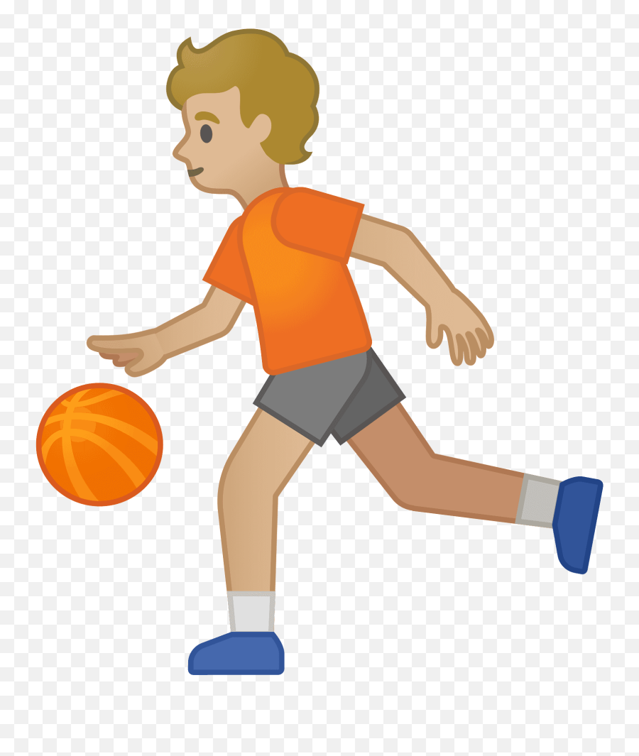 Person Bouncing Ball Emoji Clipart - Soccer Player Emoji Iphone,Guess That Basketball Player By Emoji