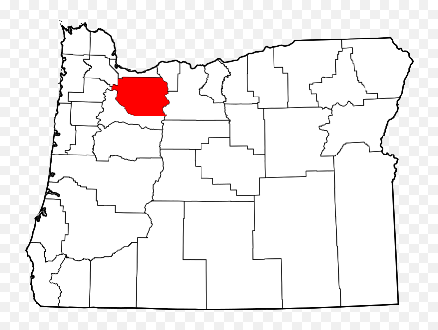 Map Of Oregon Highlighting Clackamas - Oregon Clackamas County Emoji,Chilean Flag Emoji