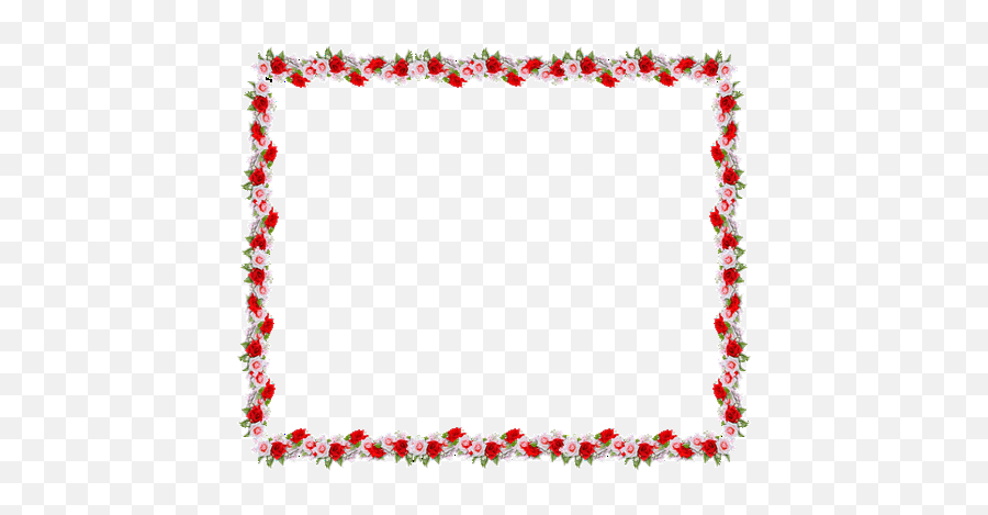 Kawaii Border Transparent Png Images - Border Design Red Flower Emoji,Pretty Emoticon Borders