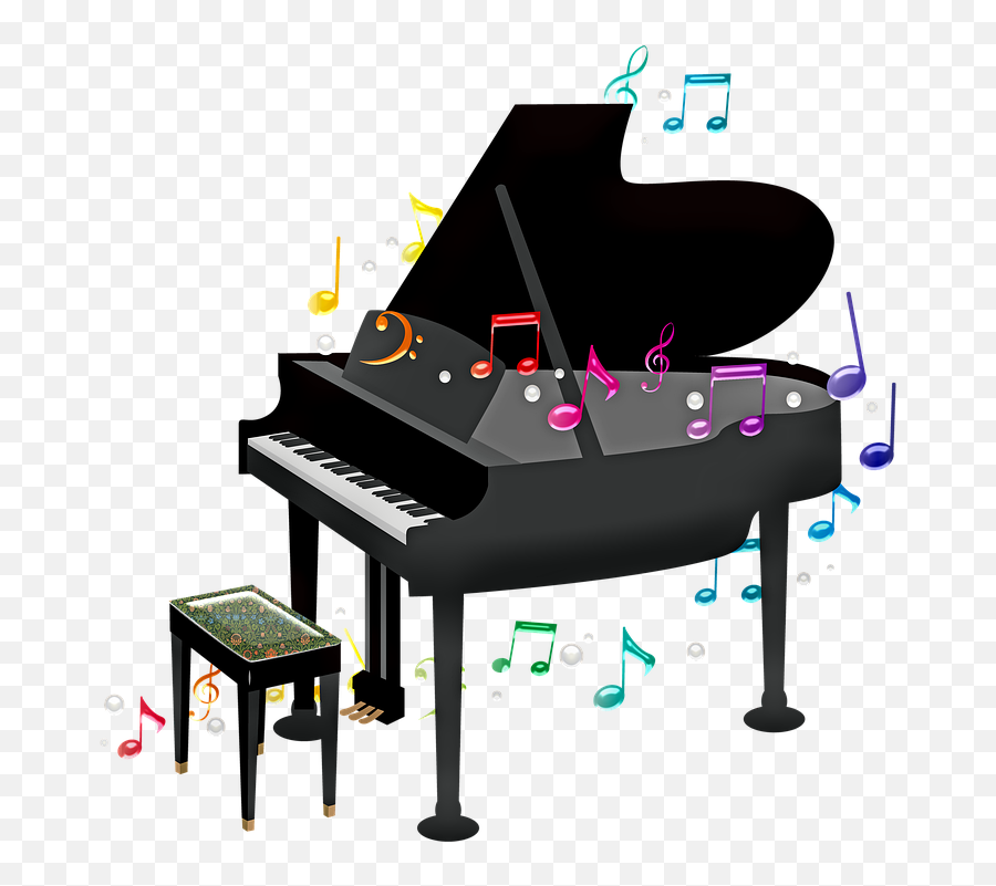 Piano Music Musical Musical Notes - Piano Music Instruments Clipart Emoji,Emotions Song Piano