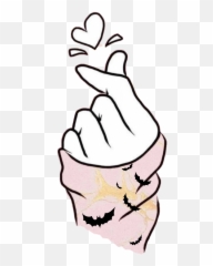 Love Emoji Finger Sticker - Kpop Art,Bambi Emoji