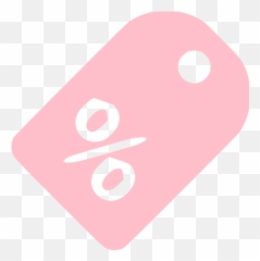 Pink Percent Badge Icon - Free Pink Price Tag Icons Emoji,Emoticon Box Trians