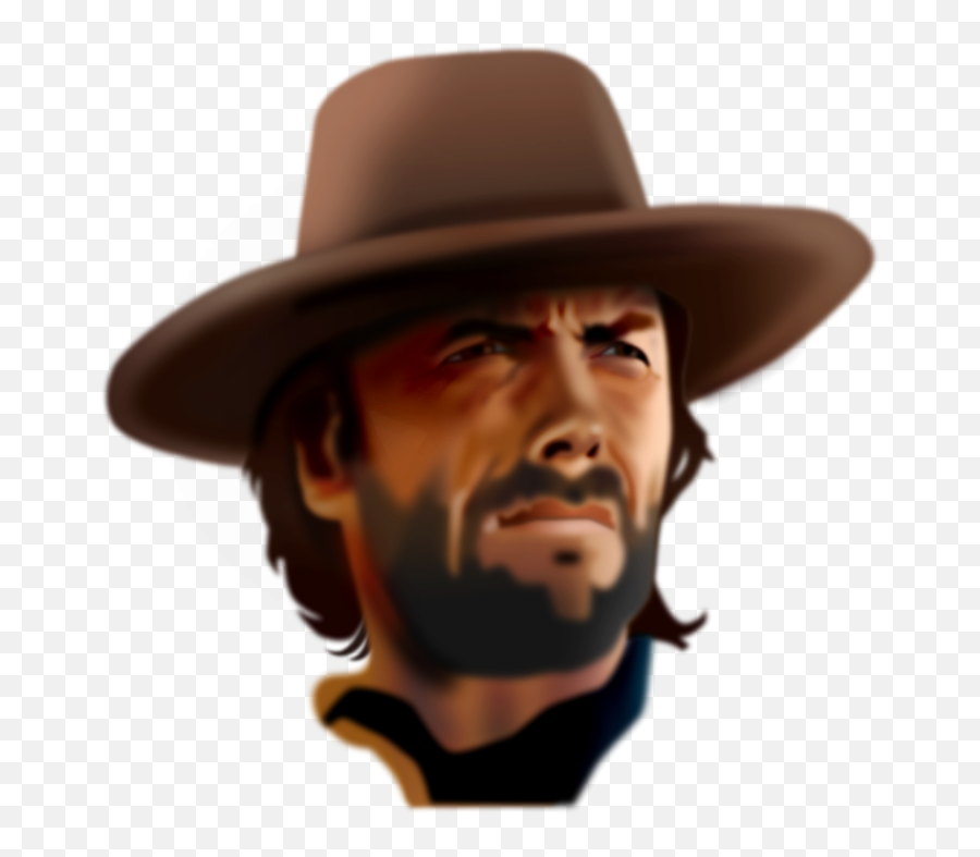Clint Eastwood Vector Portrait - Share Your Work Affinity Emoji,Cowboy Man Emojis