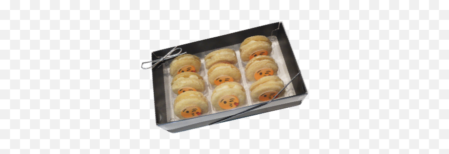 Appetizer Sandwich Cookies With Kiss Emoji - 9 Pack,Cookie Emoji