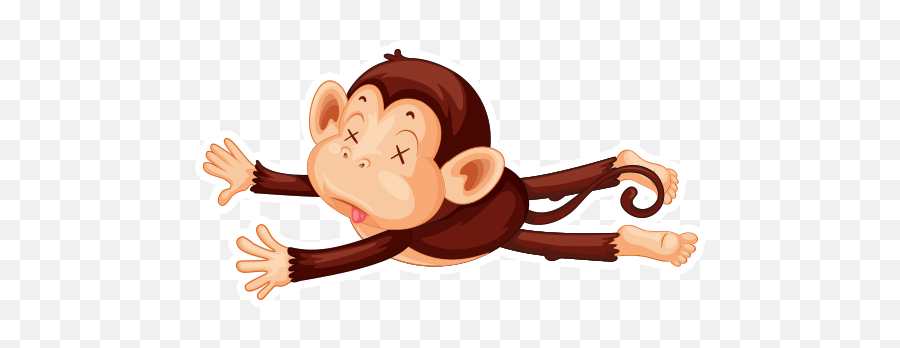 Crazy Monkey By Marcossoft - Sticker Maker For Whatsapp Emoji,Orangutan Emoji