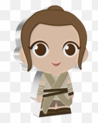 Star Wars U2013 Rey 1oz Silver Chibi Coin Premium Number Emoji,Spock Hand Emoji