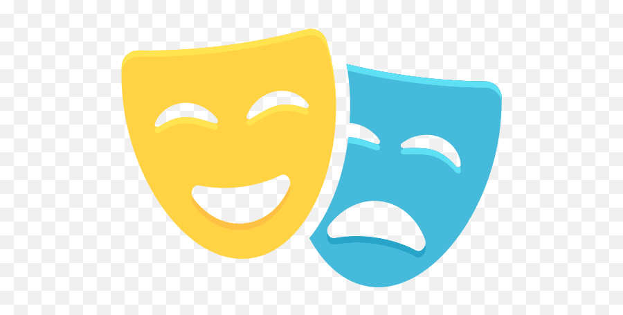 Cartoon Theatre Mask - Canva Emoji,Drama Mask Emoji