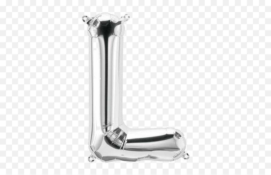 Silver Letter L 16 Balloon Emoji,Emoji Letter L