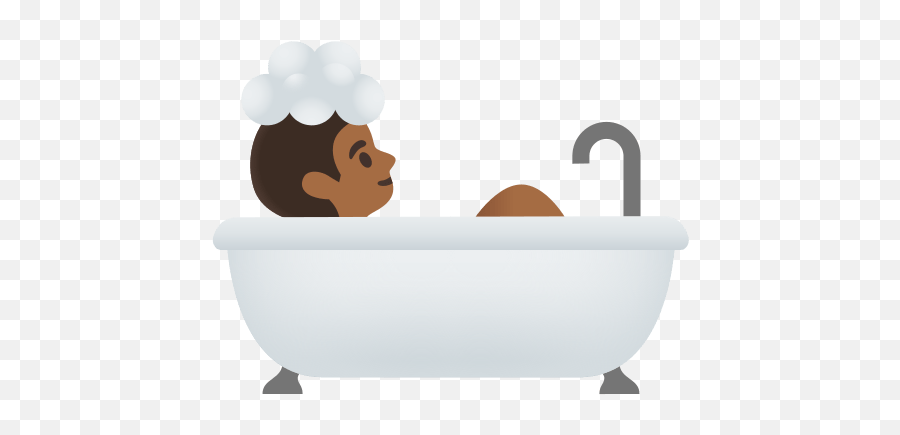 Person Taking Bath With Medium - Dark Skin Tone Emoji,Medium Skin Tone Emoji