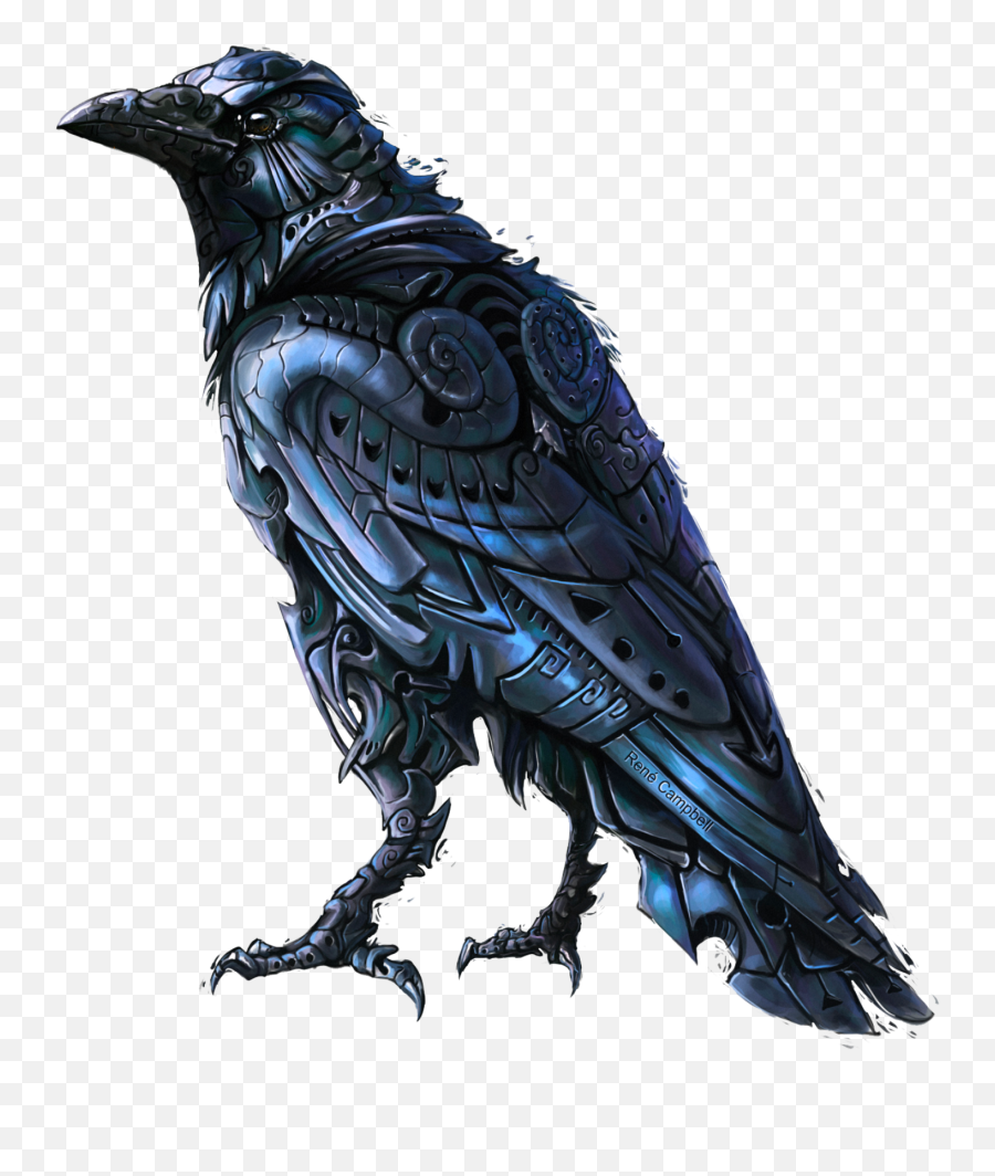 Mq Blue Black Bird Birds Raven Sticker By Marras - American Crow Emoji,Raven Bird Emoji
