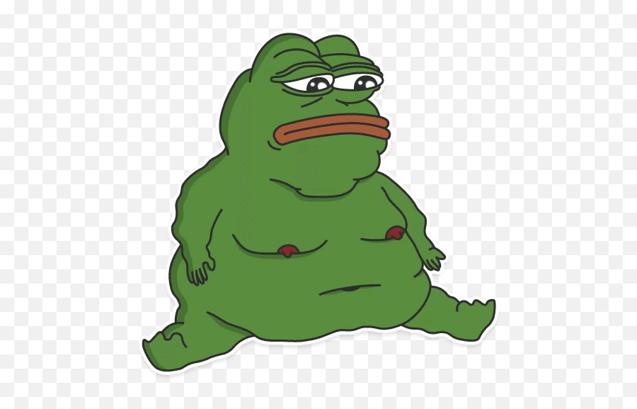 Pepe Stickers Pack Whatsapp Ios - Freewhatsappstickers Fat Emote Emoji,Sad Frog Emoji
