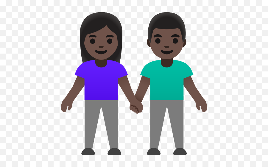 Dark Skin Tone Emoji - People Holding Hands Emoji,Man And Woman Holding Hands Emoji